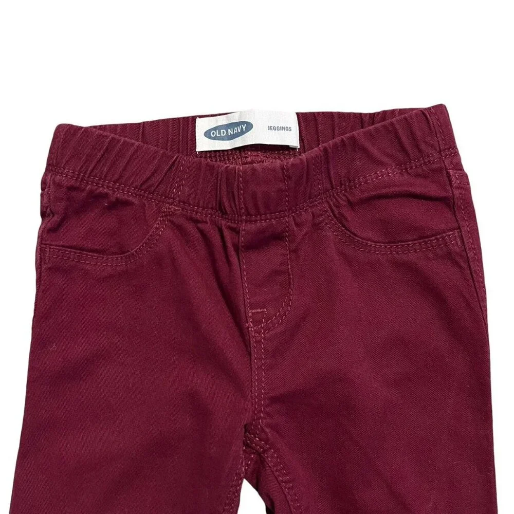 Old Navy 3T Maroon Jeggings Jeans